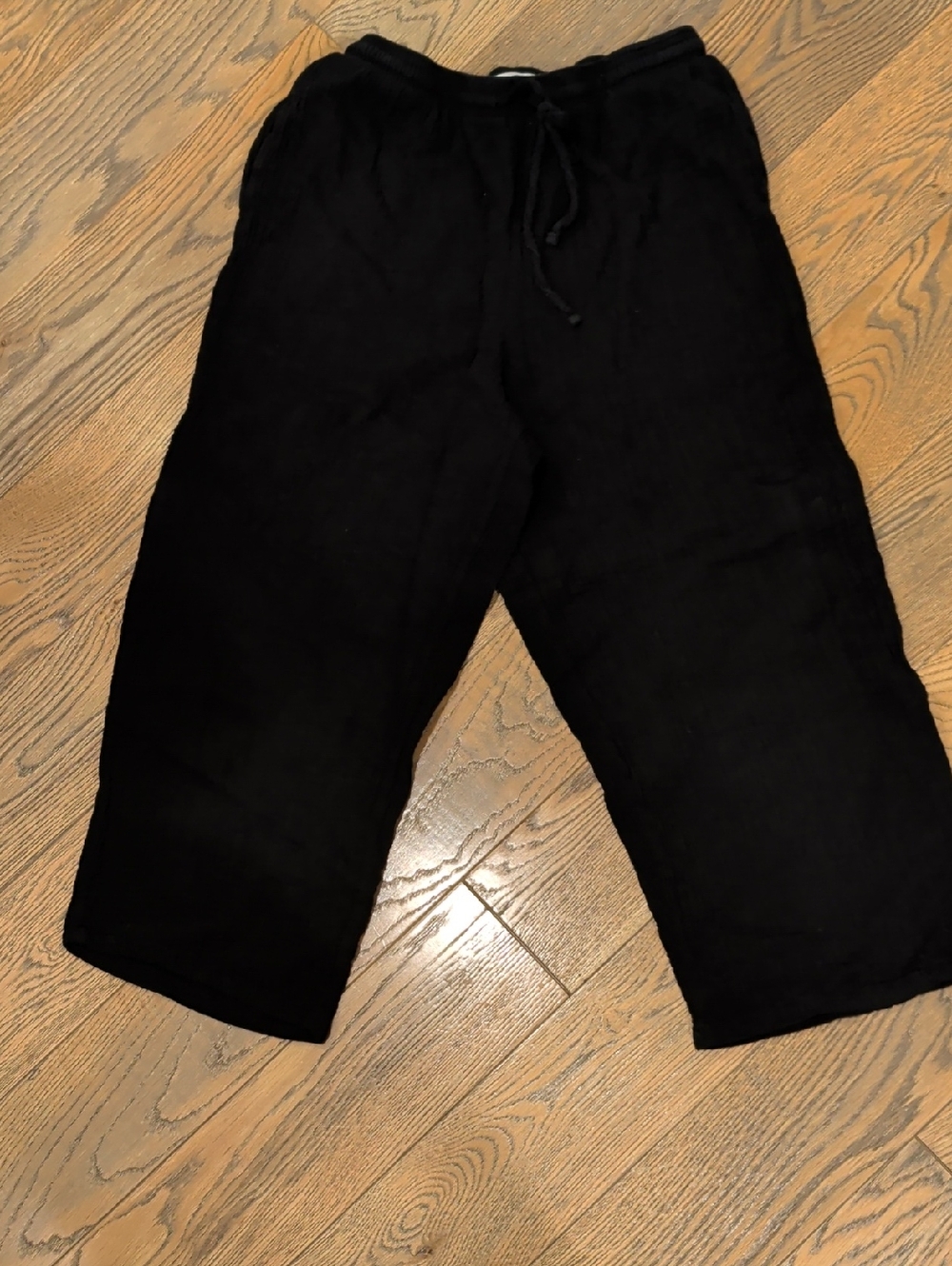 Jessica Simpson Black Wide Leg Drawstring Pants